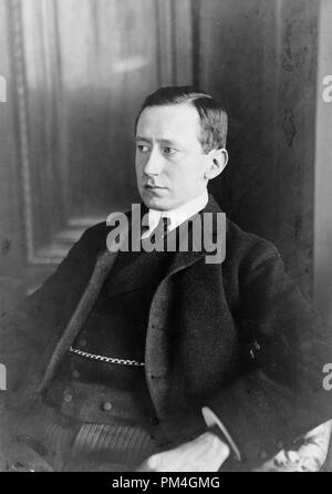 Guglielmo Marconi, der italienische Erfinder, der für seine Entwicklung einer Radio telegraph System bekannt, circa 1903. Datei Referenz Nr. 1003 062 THA Stockfoto