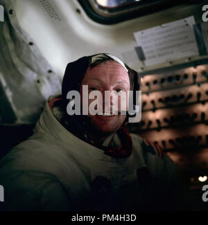 Neil Armstrong fotografiert von Buzz Aldrin nach Abschluss der Lunar EVA auf dem Flug von Apollo 11. Juli 20, 1969 Datei Referenz Nr. 1003 204 THA Stockfoto
