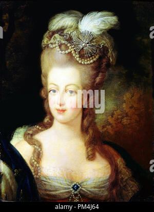 Portrait von Marie Antoinette (1755-1793) zugeschrieben, Jean-Baptiste Gautier Dagoty. Malerei aktuelle Lage Musée Antoine-Lécuyer in Saint-Quentin, Frankreich Datei Referenz Nr. 1003 552 THA Stockfoto