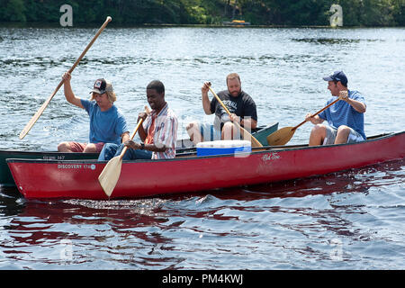 Rob (Rob Schneider), Marcus (David Spade) & Eric (Kevin James), Kurt (Chris Rock) und Lenny (Adam Sandler) in Columbia Pictures'. Stockfoto