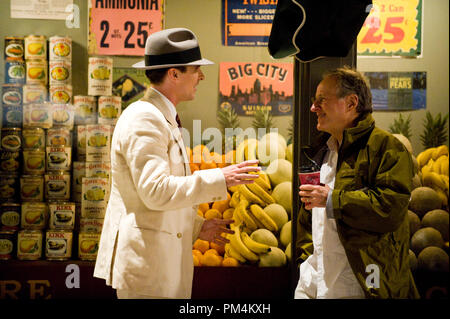 "Public Enemies" Christian Bale und Regisseur Michael Mann. Stockfoto