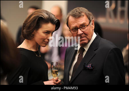 OLIVIA WILLIAMS und Tom Wilkinson Stern in der GHOST WRITER. Stockfoto