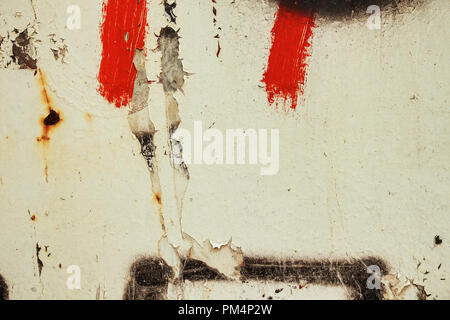Paint Peel grunge Textur, abstrakte urbane Hintergründe Stockfoto