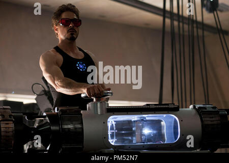 Robert Downey Jr. ist wieder als Milliardär industriellen Tony Stark alias Iron Man, in "Iron Man 2" 2010 Stockfoto