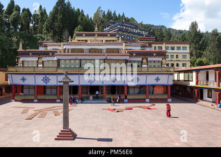 Kloster Rumtek, das größte Kloster in Sikkim, Indien. Stockfoto