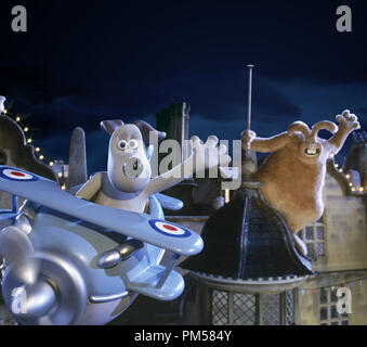 Studio Werbung immer noch von "Wallace & Gromit: Der Fluch der Were-Rabbit' Gromit, Were-Rabbit © 2005 DreamWorks Datei Referenz # 307361473 THA nur für redaktionelle Verwendung - Alle Rechte vorbehalten Stockfoto