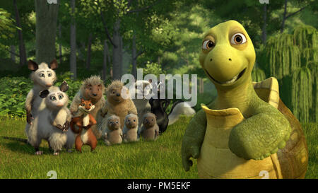 Film Still / Werbung immer noch von "Ab durch die Hecke" Verne, Ozzie, Heidekraut, Hammy, Lou, Penny, Quillo, Spike, Bucky, Tiger, Stella © 2006 Dreamworks Datei Referenz # 30737049 THA nur für redaktionelle Verwendung - Alle Rechte vorbehalten Stockfoto