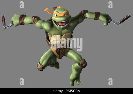 Studio Werbung immer noch von "Tmnt (Teenage Mutant Ninja Turtles") Michelangelo © 2007 Warner Datei Referenz # 307381857 THA nur für redaktionelle Verwendung - Alle Rechte vorbehalten Stockfoto