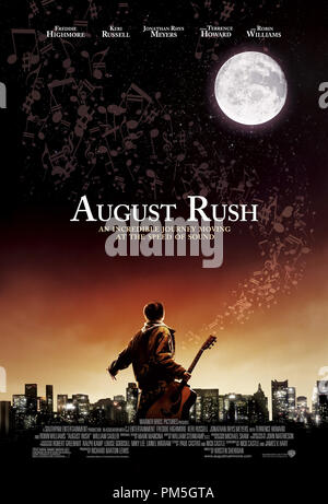 "August Rush" Plakat © 2007 Warner Brothers Datei Referenz # 30738425 THA nur für redaktionelle Verwendung - Alle Rechte vorbehalten Stockfoto