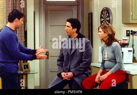 Film Still / Werbung noch vom Film noch / Werbung Stills aus "Freunde" Matt LeBlanc, David Schwimmer, Jennifer Aniston 2001/2002 (Saison 8) © 2002 Warner/NBC Datei Referenz # 30754161 THA nur für redaktionelle Verwendung - Alle Rechte vorbehalten Stockfoto