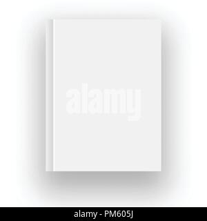 Leeres Buch cover Vector Illustration Verlaufsgitter. Isoliertes Objekt für Design und Branding Stock Vektor