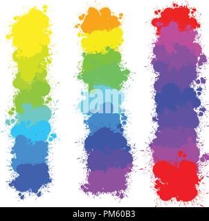 Farbspritzer Hintergründe, vector Hintergrund für Drucken Dekoration. CMYK-Farbraum. Stock Vektor