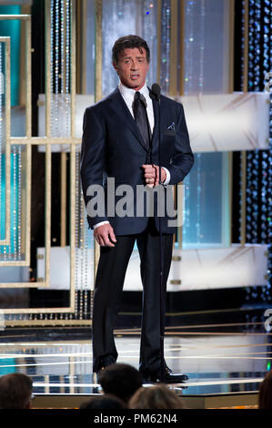 Sylvester Stallone präsentiert auf der 68. jährlichen Golden Globe Awards im Beverly Hilton in Beverly Hills, CA am Sonntag, 16. Januar 2011. Stockfoto