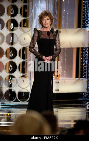 Jane Fonda präsentiert auf der 68. jährlichen Golden Globe Awards im Beverly Hilton in Beverly Hills, CA am Sonntag, 16. Januar 2011. Stockfoto
