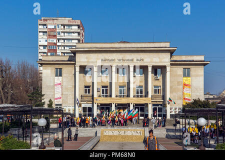 Chaskowo, Bulgarien - 15. März, 2014: kulturelles Zentrum in der Mitte der Stadt von Haskovo, Bulgarien Stockfoto