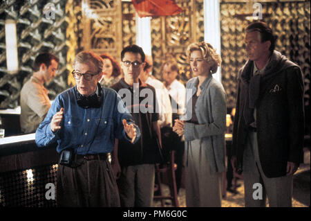 Film Still / Werbung noch von 'Hollywood Ending' Woody Allen, Barney Cheng, Tea Leoni, George Hamilton © 2002 Dream Works Foto: John Clifford Stockfoto