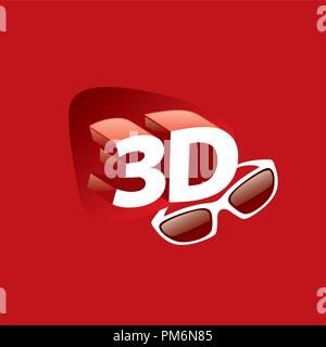 Vektor logo Stereoskopie Stock Vektor