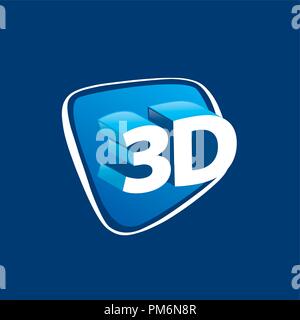 Vektor logo Stereoskopie Stock Vektor