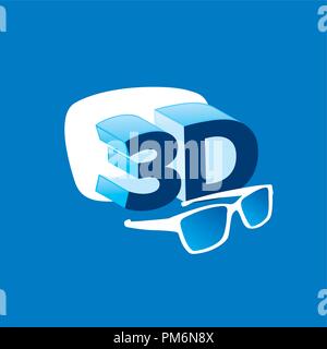 Vektor logo Stereoskopie Stock Vektor