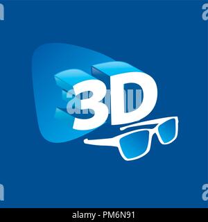 Vektor logo Stereoskopie Stock Vektor