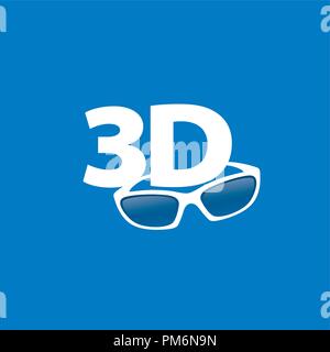 Vektor logo Stereoskopie Stock Vektor