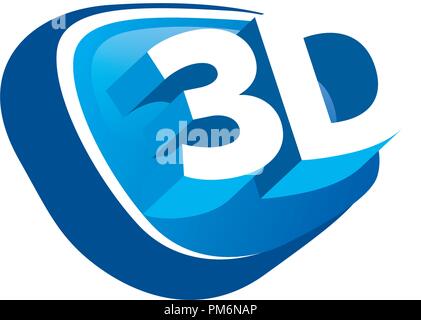 Vektor logo Stereoskopie Stock Vektor