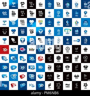 Vektor logo Video Stock Vektor