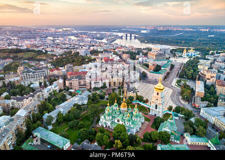 Ansicht der Sophienkathedrale in Kiew, Ukraine Stockfoto