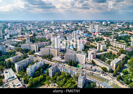 Luftaufnahme der Nationale Technische Universität der Ukraine, auch als Igor Sikorsky Kyiv Polytechnic Institute bekannt Stockfoto