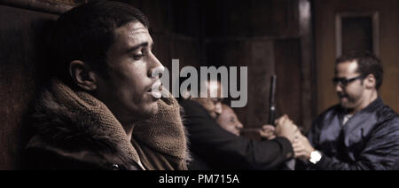 Szenenfoto aus "RocknRolla" Toby Kebbell, Chris "Ludacris" Bridges, Jeremy Piven © 2008 Warner Brothers Datei Referenz # 307551109 THA nur für redaktionelle Verwendung - Alle Rechte vorbehalten Stockfoto