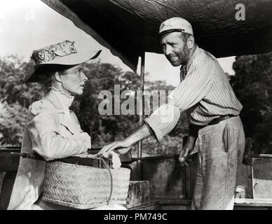 Katharine Hepburn und Humphrey Bogart, "African Queen" 1951 United Artists Datei Referenz # 30928 095 THA Stockfoto