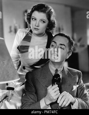 Studio Werbung immer noch: "Der dünne Mann" Myrna Loy und William Powell 1934 MGM Datei Referenz # 30928 1135 THA Stockfoto