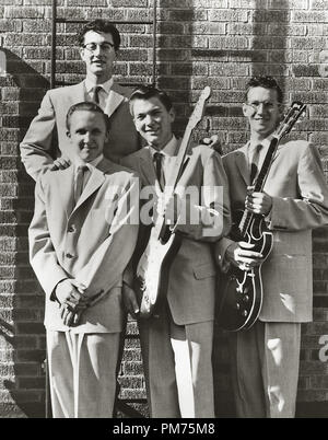 Buddy Holly und die Cricketts (Joe Mauldin, Jerry Allison, Niki Sullivan) ca. 1957. Datei Referenz # 30928 657 THA Stockfoto