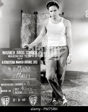 Marlon Brando, "Endstation Sehnsucht" 1951 Warner Brothers Datei Referenz # 30928 717 THA Stockfoto