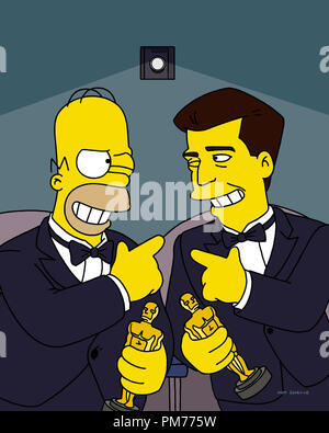 Film Still / Werbung immer noch von "Die Simpsons" Episode: "Beyond Blunderdome" Homer Simpson, Mel Gibson 1999 Datei Referenz # 30973780 THA nur für redaktionelle Verwendung - Alle Rechte vorbehalten Stockfoto