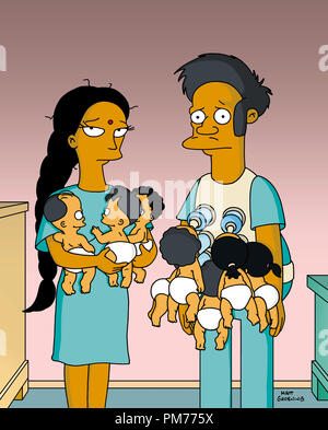 Film Still / Werbung immer noch von "Die Simpsons" Episode: "Acht Misbehavin', Apu Manjula 1999 Datei Referenz # 30973781 THA nur für redaktionelle Verwendung - Alle Rechte vorbehalten Stockfoto