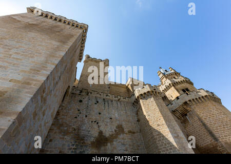 Palacio Real, Palast der Könige von Navarra von Olite, Olite, Navarra, Spanien Stockfoto