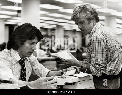 Dustin Hoffman und Robert Redford, "Alle Männer" des Präsidenten 1976 Warner Datei Referenz # 31202 502 THA Stockfoto