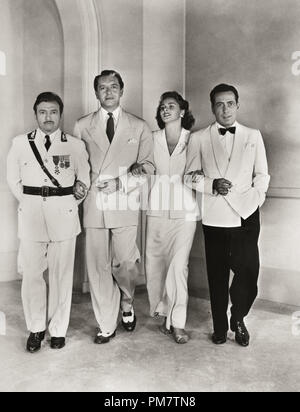 Claude Rains, Paul Henreid, Ingrid Bergman und Humphrey Bogart ,'Casablanca' 1942 Warner Datei Referenz # 31386 750 THA Stockfoto