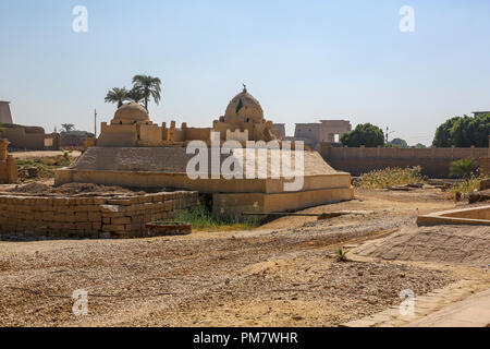 Der Karnak Tempel Komplex, auch als der Tempel von Karnak, in Theben, Luxor, Ägypten bekannt Stockfoto