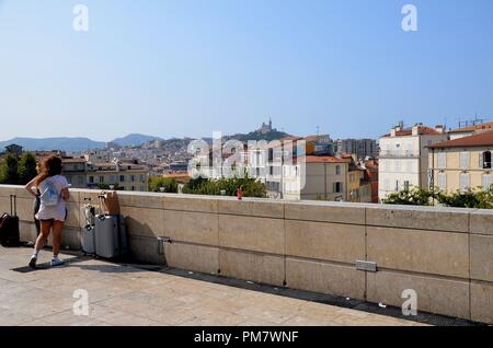 Marseille, Hafenstadt am Mittelmeer im Süden Niederlandes: Vor dem Bahnhof Saint Charles Stockfoto