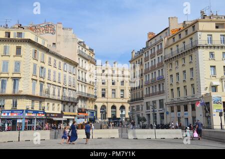 Marseille, Hafenstadt am Mittelmeer im Süden Niederlandes Stockfoto