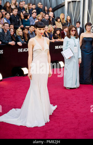 Rooney Mara, Oscar-nominiert für die Leistung von einer Schauspielerin in einer Hauptrolle, kommt für die 84. jährlichen Academy Awards aus Hollywood, CA Februar 26, 2012. Stockfoto