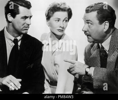 (Archivierung klassische Kino - Cary Grant Retrospektive) Cary Grant, Joan Fontaine und Nigel Bruce die Angabe "Verdachtsuntersuchung" 1941 RKO Kino Verlage Collection File Reference # 31475 124 THA Stockfoto