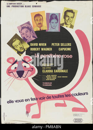 Studio Werbung: 'The Pink Panther' 1963 MGM französische Plakat Peter Sellers, David Niven Datei Referenz # 31780 644 Stockfoto