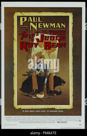 Studio Werbung: "Das Leben und die Zeiten von Richter Roy Bean" 1972 Nationale Allgemeine Bilder Poster Paul Newman Datei Referenz # 31780 923 Stockfoto