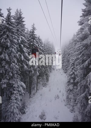 Pilatus Berg Ski Resort, Schweizer Alpen, Schweiz Stockfoto