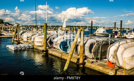 Noank Hafen Noank, Connecticut, USA Stockfoto