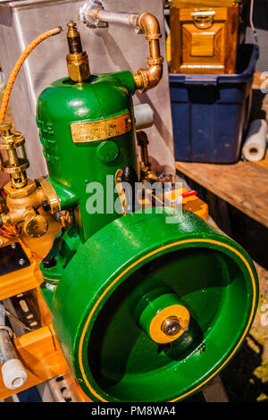 17. jährlichen Antiken Marine Engine Expo Mystic Seaport Mystic, Connecticut, USA Stockfoto