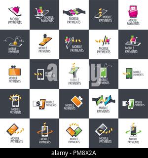 Logo mobile Zahlungen Stock Vektor